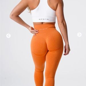 2 PAIRS: NVGTN Burnt Orange Contour Seamless Legging & Khaki Green